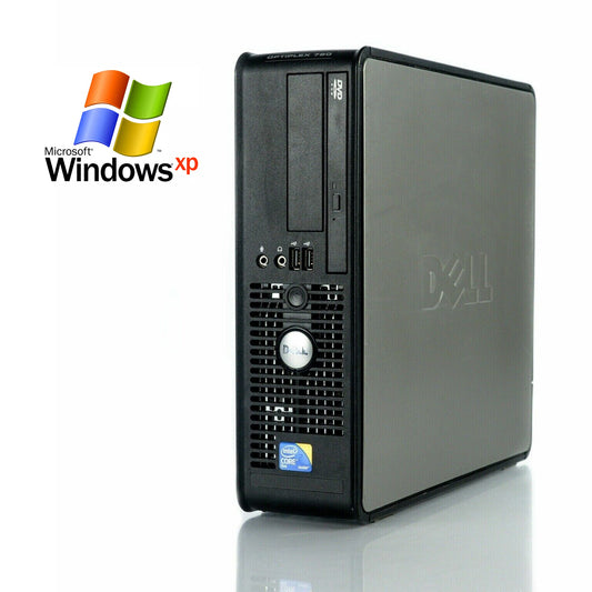 Restored Windows XP Dell Computer OptiPlex 780 SFF 500GB 4GB RAM SP3 32Bit Desktop PC