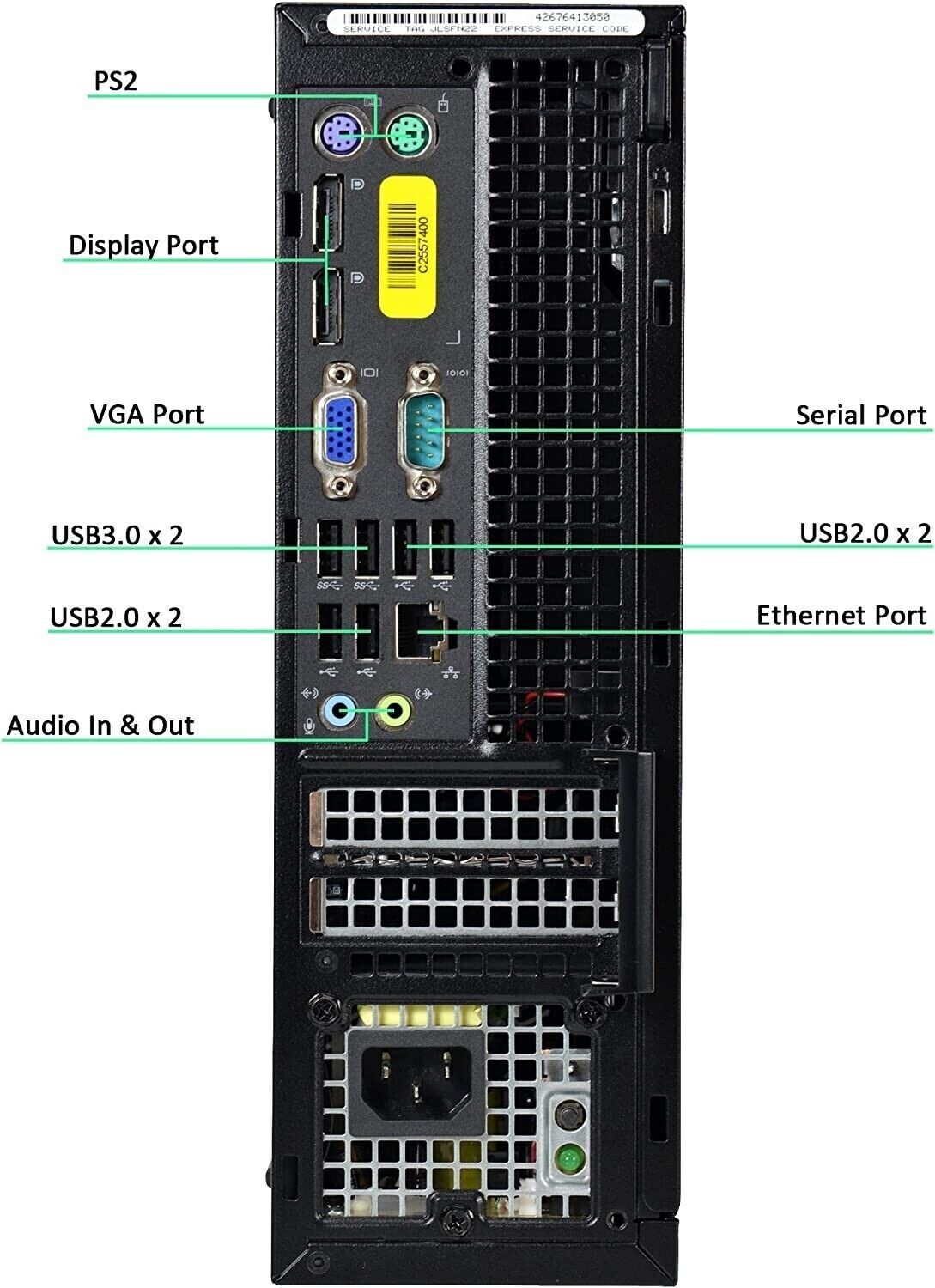 Restored Dell OptiPlex 9020 SFF Computer Desktop Intel Core i5 16GB Ram 240GB SSD Windows 11 Pro